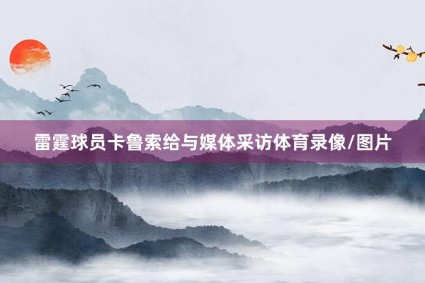 雷霆球员卡鲁索给与媒体采访体育录像/图片